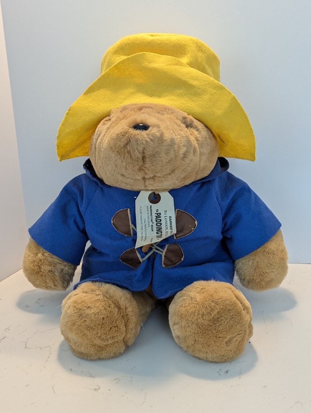 Vtg Paddington Bear Plush 25" Sears Kids Gifts Stuffed Animal